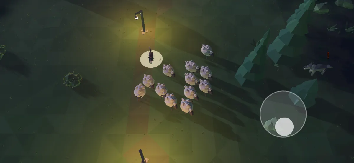 At night, keep the flock by the lanterns